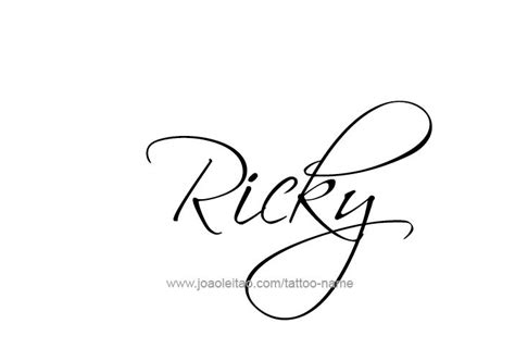 Ricky Name Tattoo Designs in 31 Styles